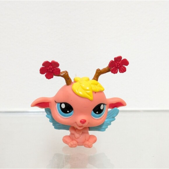 Littlest Pet Shop Orange Majestic Masquerade Fairy #2832 Blue Dot Eyes - Picture 1 of 10